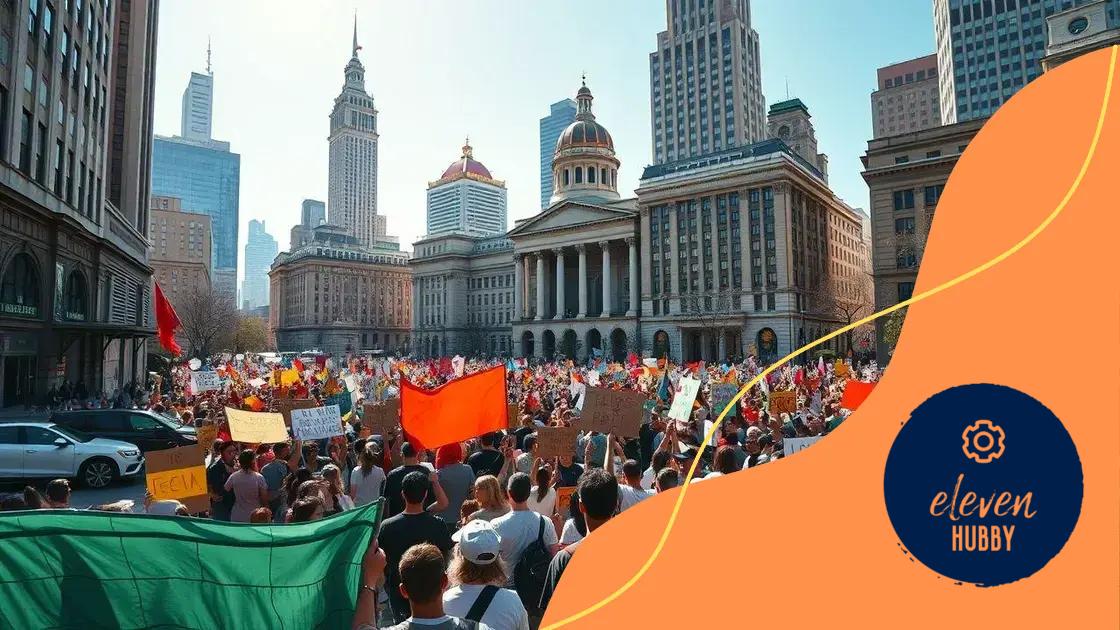 Expected locations and times for the protests