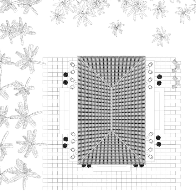A detailed blueprint or schematic diagram of a three-bin composting system, showing dimensions, materials, and construction steps.