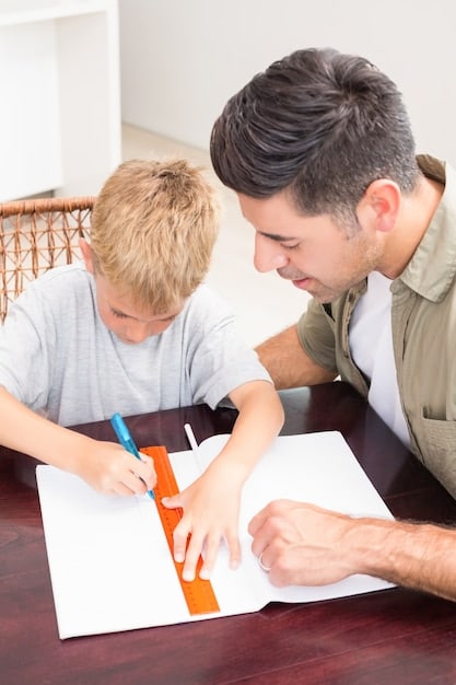 A single father carefully filling out Form 2441, highlighting the key sections and instructions for accurately reporting childcare expenses.