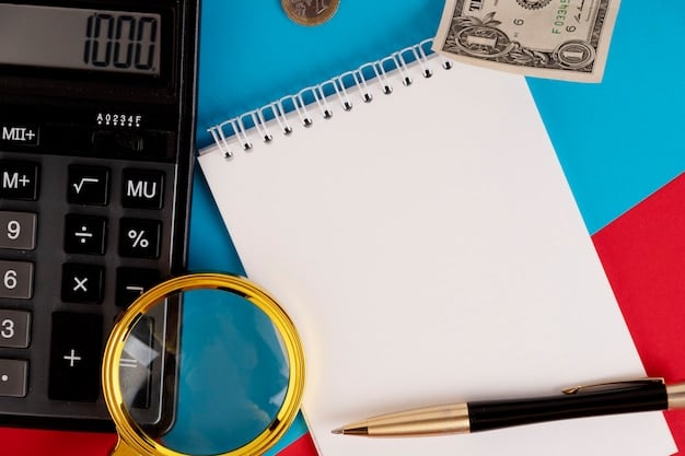 A close-up of a 529 plan statement, highlighting the tax-advantaged growth of the investment, with a calculator and pen nearby, symbolizing financial planning.