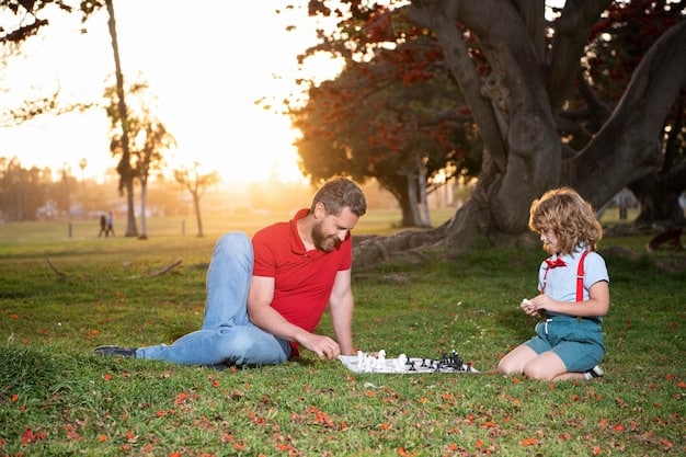 A father and child happily interacting in a park, highlighting the positive relationship and shared activities that can be strengthened through fair child support arrangements.