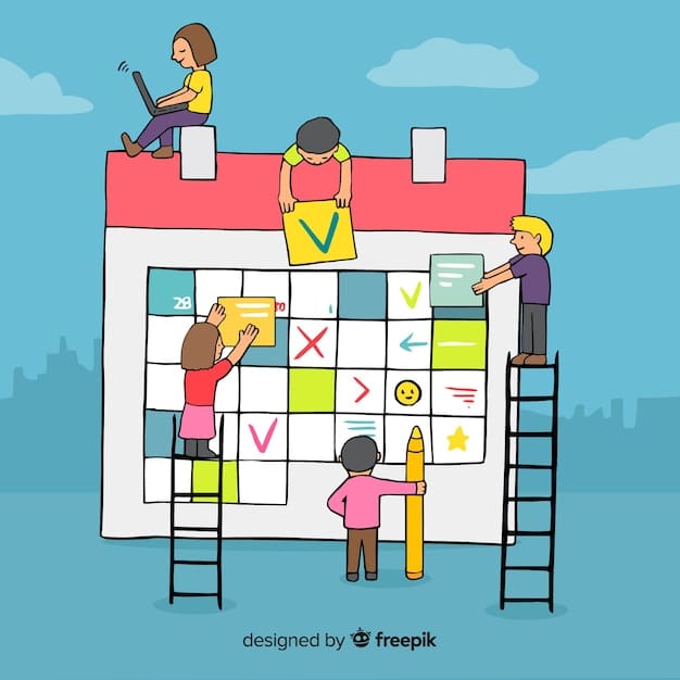 A calendar with shared custody days marked, highlighting equal time and shared responsibilities for the child.