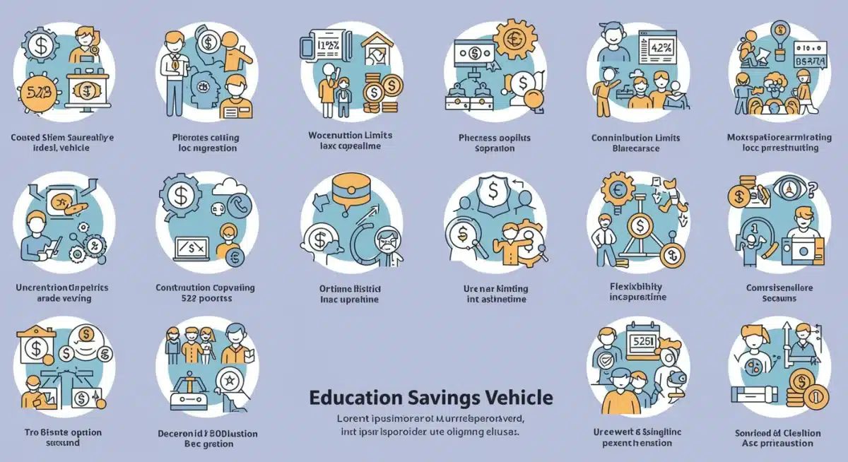 Infographic comparing different tax-advantaged education savings plans