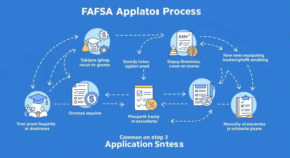 Infographic illustrating the streamlined FAFSA application steps