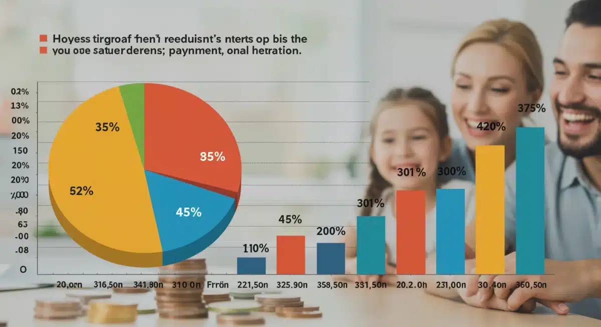 Graph showing interest payment reduction post-consolidation