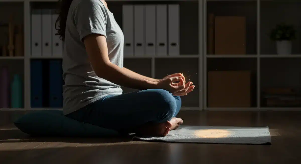 Parent practicing mindfulness for burnout recovery