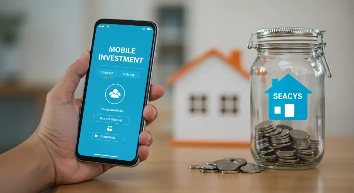 Mobile investment app interface for family financial planning