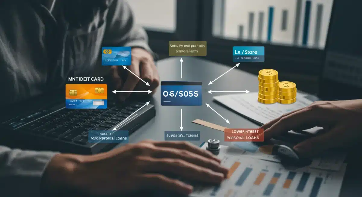 Multiple debts merging into one consolidated payment