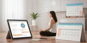 The 2025 Guide to Stress Reduction for Unilateral Households: Achieve 25% More Calm Serene individual meditating in a calm, organized unilateral household with financial planning tools visible.