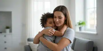 Federal Grants for Single Parents: Applications Open This Quarter Single mother embracing child, symbolizing federal grant support